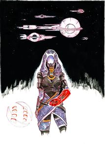 Tali and the Flotilla (8x10) Limited Stock*Art by Shaya Fury