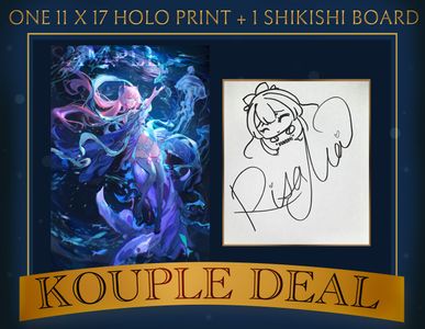 Kouple Deal! 11x17 Koko Holo Print + 1 Shikishi Board