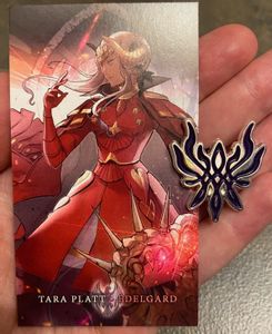 1" Edelgard Flame Crest Pin + MINI Autograph Card