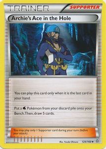 Signed Archie's Ace in the Hole Pokemon Card