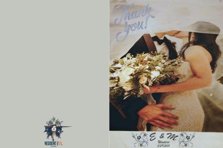 Winters Wedding Thank you card