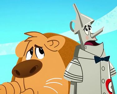 Tin man and Lion - Dorothy and the Wizard of Oz