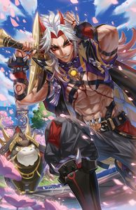 Genshin Impact | Itto & Ushi - HOLOGRAPHIC