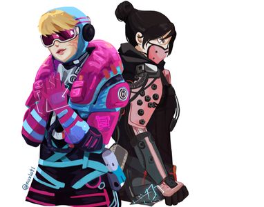 Vaperwave Wattson & Void Specialist Wraith by @noxlotl
