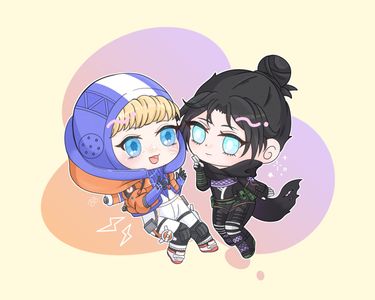 Wattson & Wraith Chibis by @nmnm_6363
